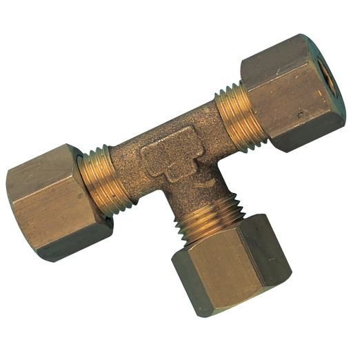 04MM OD EQUAL BRASS TEE