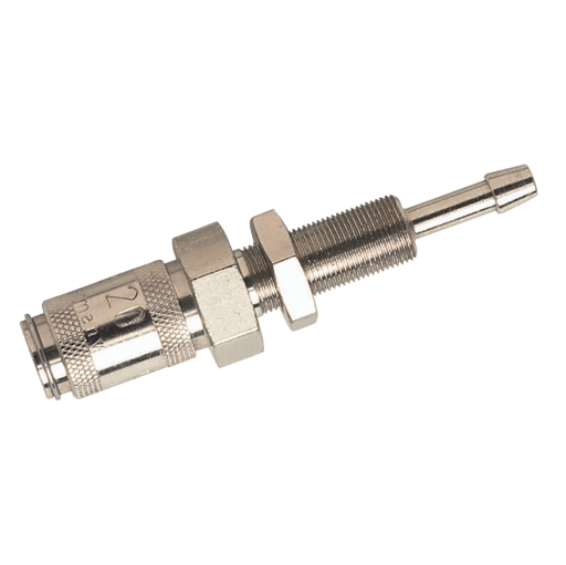 03MM HOSE P/MOUNT COUPLING BRASS NICKEL