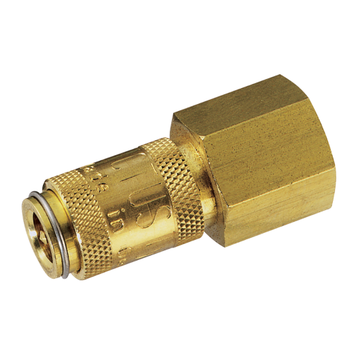 M5 METRIC FEM  COUPLING DS BRASS