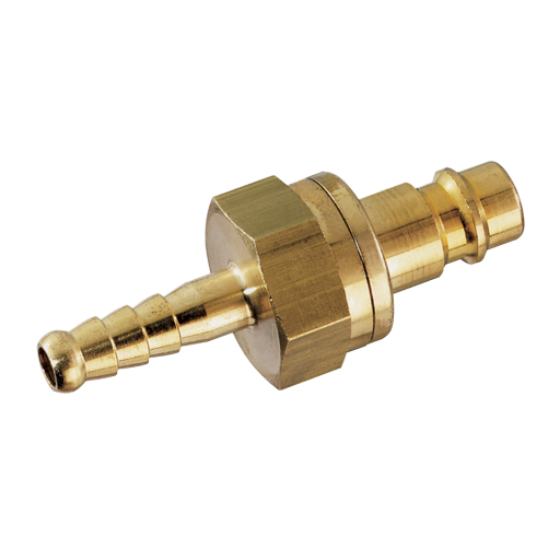 6MM HOSE TAIL VALVED PLUG