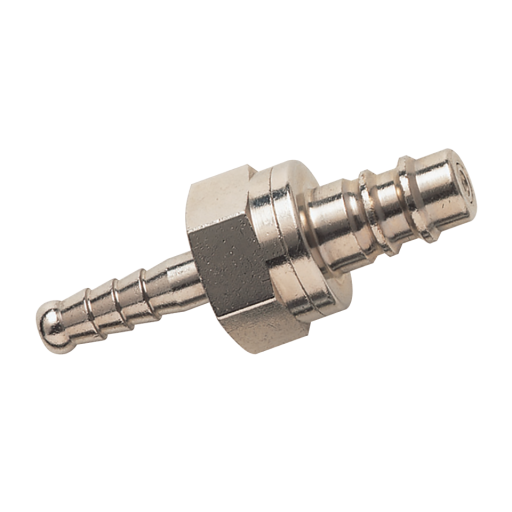 6MM HOSE TAIL VALVED PLUG NP