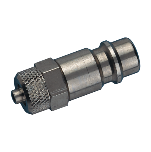 04X06MM OD HOSE PLUG & NUT BRASS NICKEL