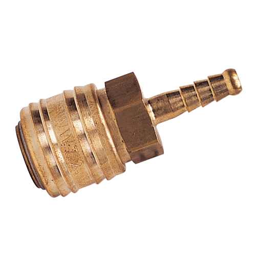 06MM HOSETAIL  COUPLING D.S. BRASS