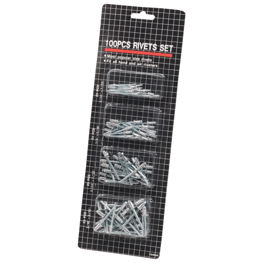 100 PC BLIND RIVETS ASSORTMENT