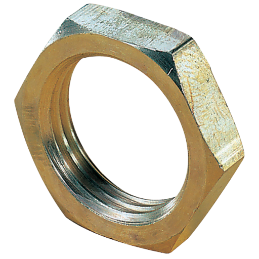 M12X1.0 BULKHEAD LOCKNUT BRASS