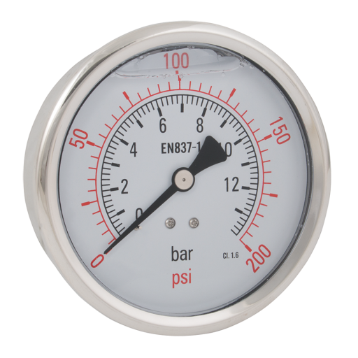 100MM 0-12BAR ST.ST.GLYCERINE GAUGE