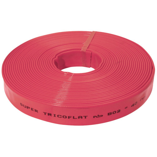 52MMID RED SUPER TRICOFLAT PVC - 25 MTRS