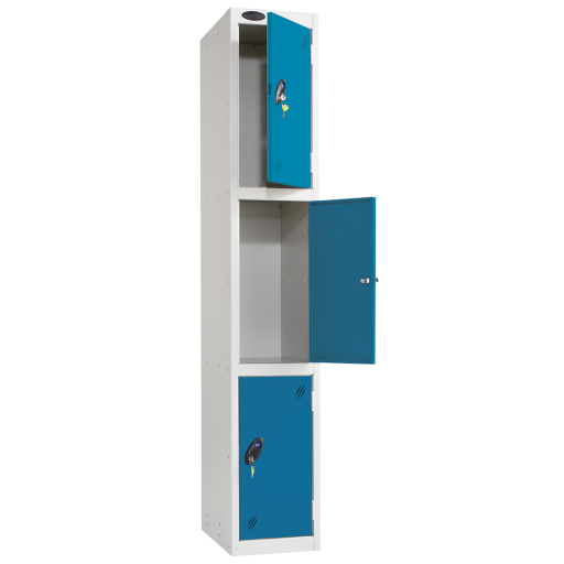BLUE DR 3 TIER LOCKER 1780X305X460MM