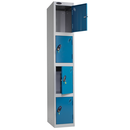 BLUE DR 4 TIER LOCKER 1780X305X460MM