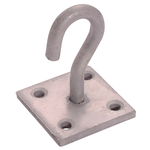 64 X 50MM HOOK ON PLATE GALV.