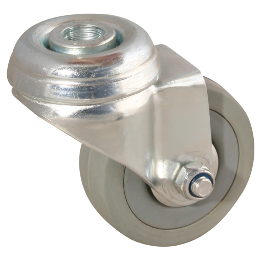 50MM SWIVEL CASTOR BOLT HOLE FTG - GREY