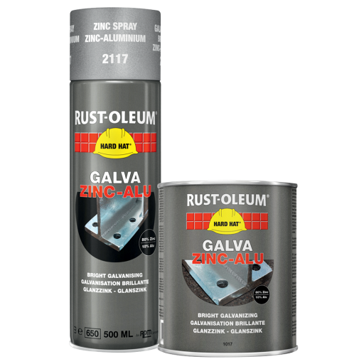 HARD HAT 1KG GALVA ZINC/ALUM PAINT