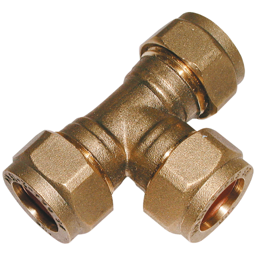 06MM OD EQUAL TEE BRASS