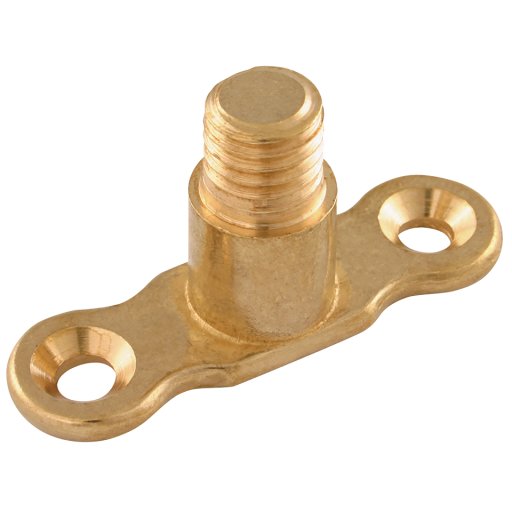 M10 MALE BACKPLATE BRASS