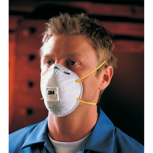 10 3M 8812 FFP1 VALVED DUST RESPIRATORS