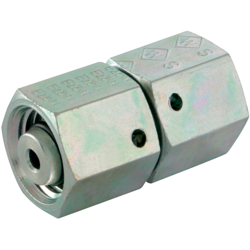 08/06MM OD STRAIGHT SWIVEL COUPLER (S)