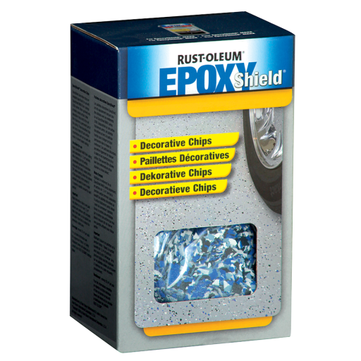DECORATIVE FLAKES FOR EPOXY SHIELD