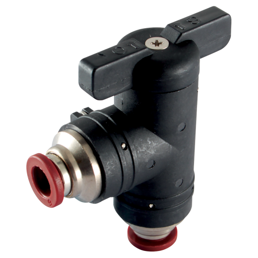 6MM PUSH-IN 90 DEGREE BALL VALVE