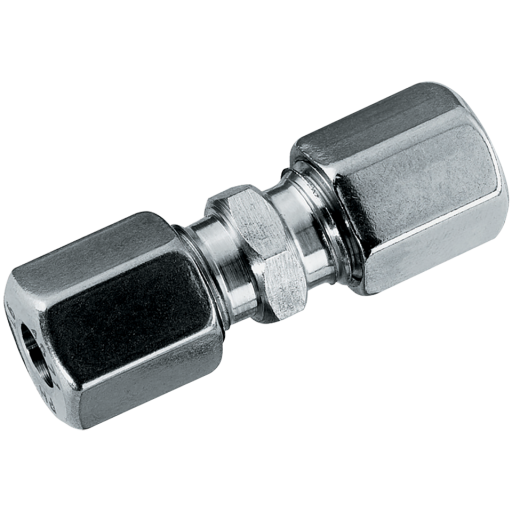 06MM X 06MM OD EQUAL COUPLER ST/ST (L)