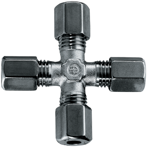 06MM OD EQUAL CROSS ST/ST (L)