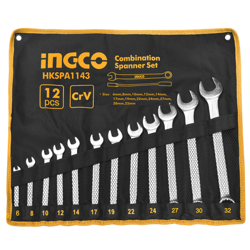 12 PCS COMBINATION SPANNER SET