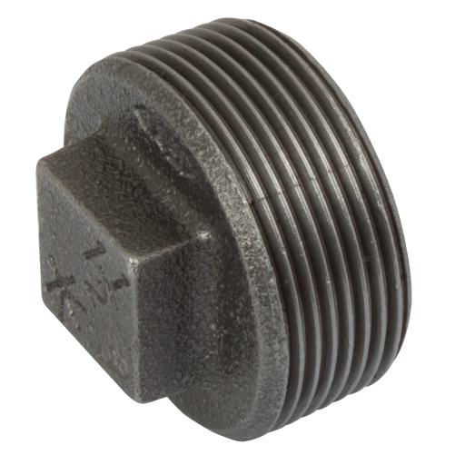 (BS FIG147) BSPT HOLLOW PLUG 1/4 BLK