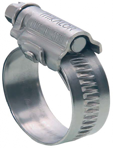 304 S/STEEL HOSE CLIP 16 - 27MM