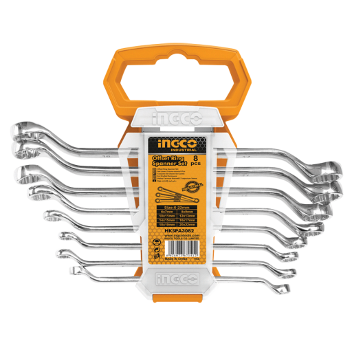 OFFSET RING SPANNER SET  8 PIECES