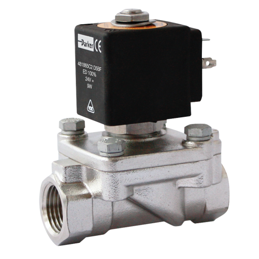 2/2 SOL VALV DLIFT 3/8 N/C SS FKM 230VAC