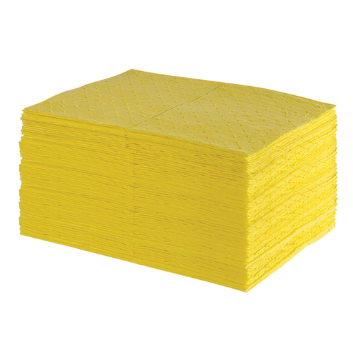 YELLOW CHEMICAL SPILL PADS-100