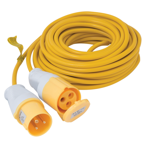 110V 16A 14M EXT LEAD 1.5MM YELLOW CABLE