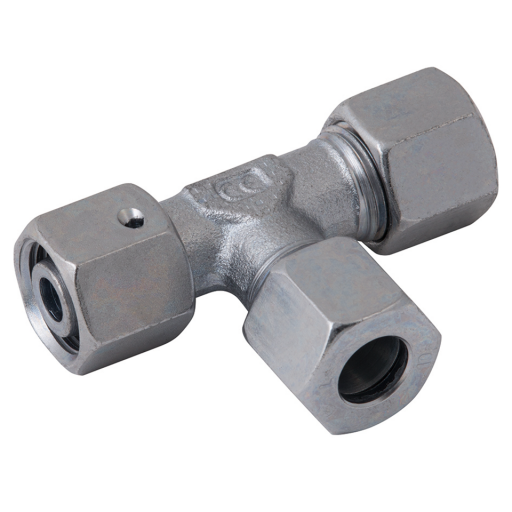 06MM OD X M12X1.5 SWIVEL RUN TEE (L)