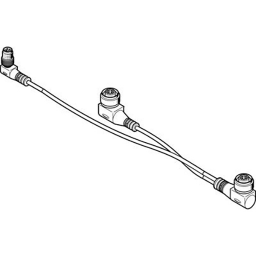 NEDV-L2R1-V7-M12W3-K-0.1L1-N-M8W4-0.2R1 connecting cable