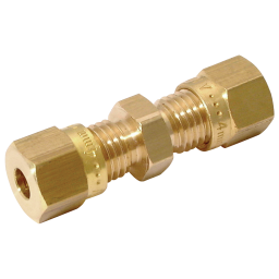 04MM OD EQUAL BRASS COUPLING