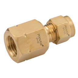 FEM CONNECTOR 1/4 OD 1/8 BSPT BRASS