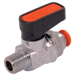 MINI BALL VALVE WITH 4MM PUSH-IN-1/8-M