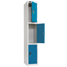 BLUE DR 3 TIER LOCKER 1780X305X460MM