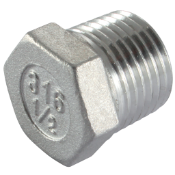 PLUG ST. ST. 150LB 1/8 NPT