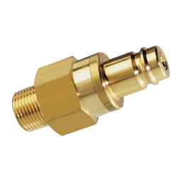 1/2'BSP MALE VALVED PLUG