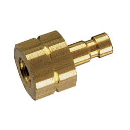 M3 METRIC FEM  PLUG BRASS UNPLATED