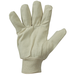 SIZE 10 COTTON DRILL REVERSIBLE GLOVES