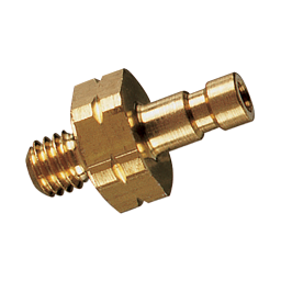 M3 METRIC MALE PLUG BRASS UNPLATED
