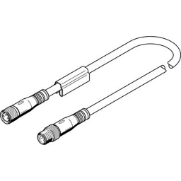 NEBU-M8G3-K-2.5-M8G4 connecting cable