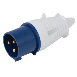 16A 240V BLUE 3 PIN PLUG IP44