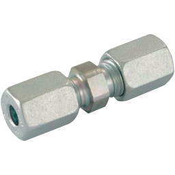 06MM X 06MM OD EQUAL COUPLER STEEL (L)