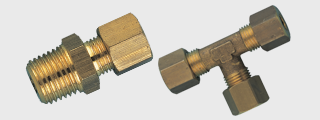 Aignep Metric Brass Compression Fittings