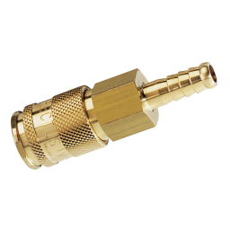 06MM HOSETAIL COUPLING DS BRASS
