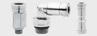 Camozzi Series H8000 Dual Seal Super-Rapid Push-in Fittings