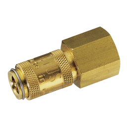 M5 METRIC FEM  COUPLING DS BRASS