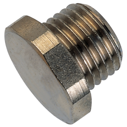 M5 MET    MALE BLANK PLUG BRASS/NICKEL